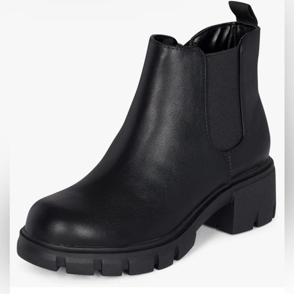 Steve Madden high wire black zip Up Chelsea Boots size 7.5